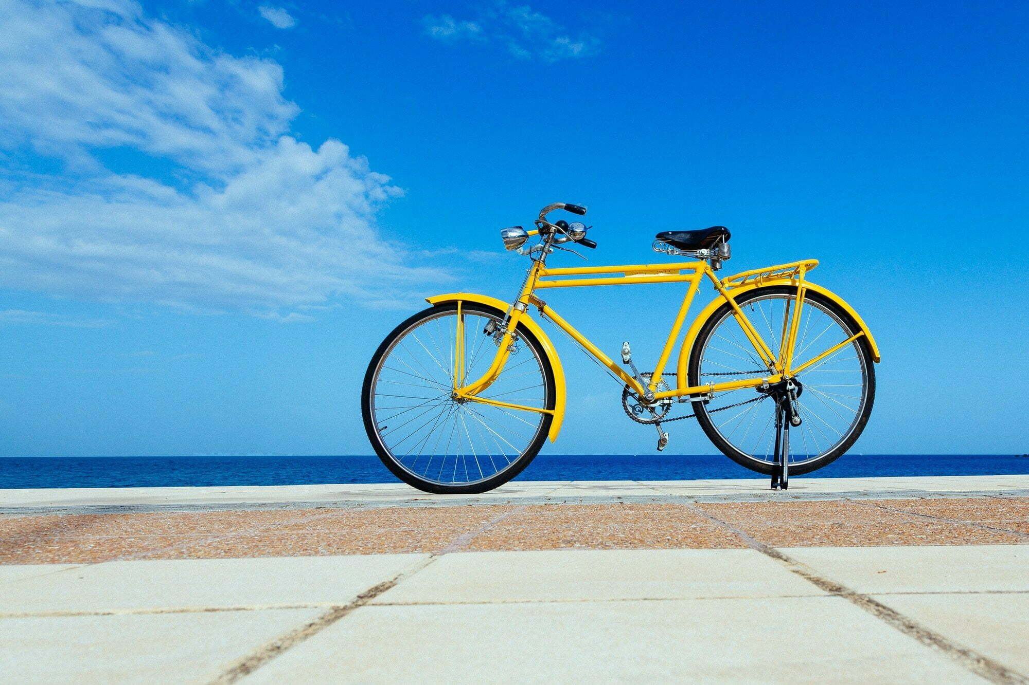 Yellow bicycle